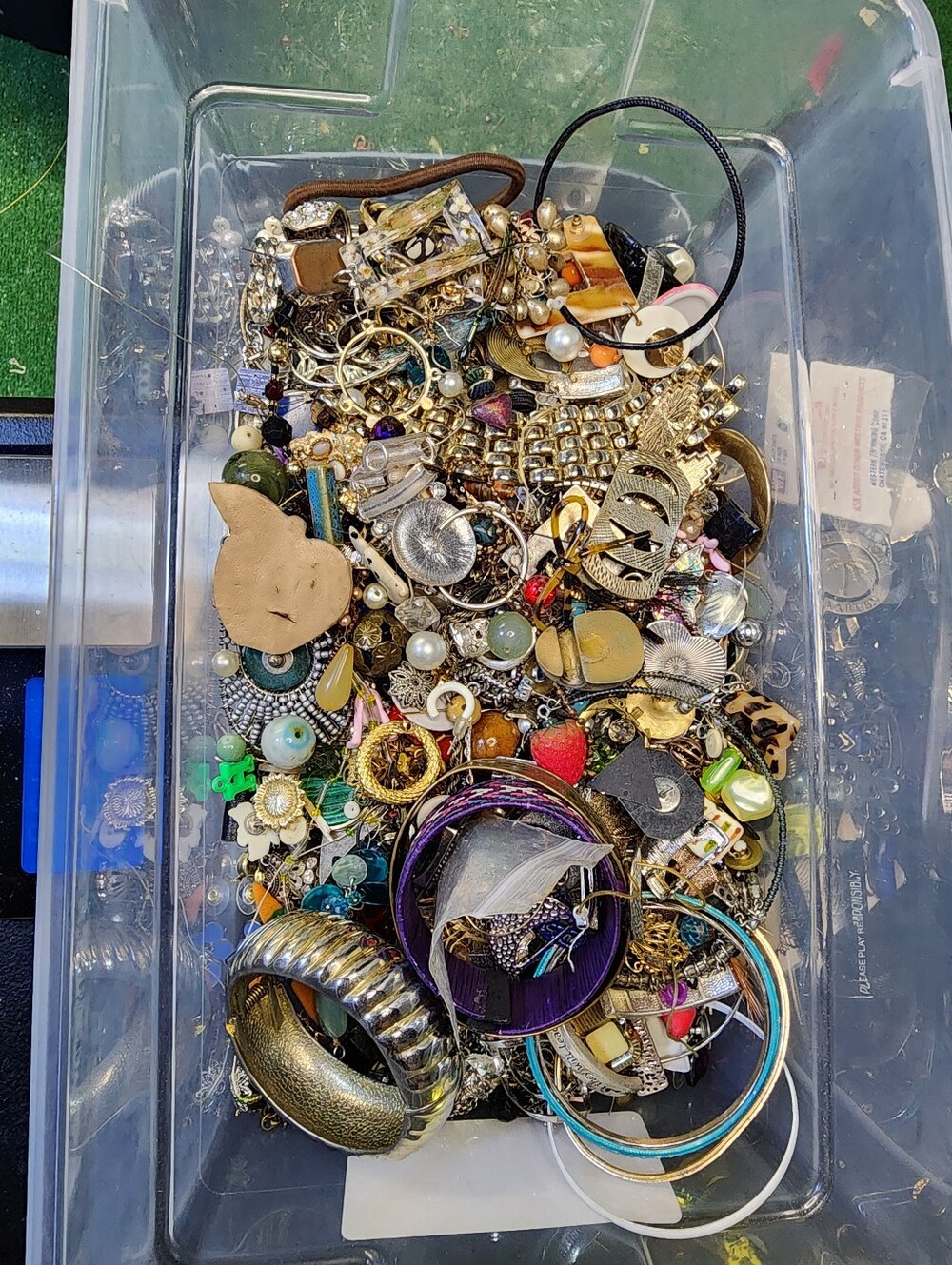 4lb Mixed  Jewelry For Crafting May Or May Not Have Matches  J091726-0